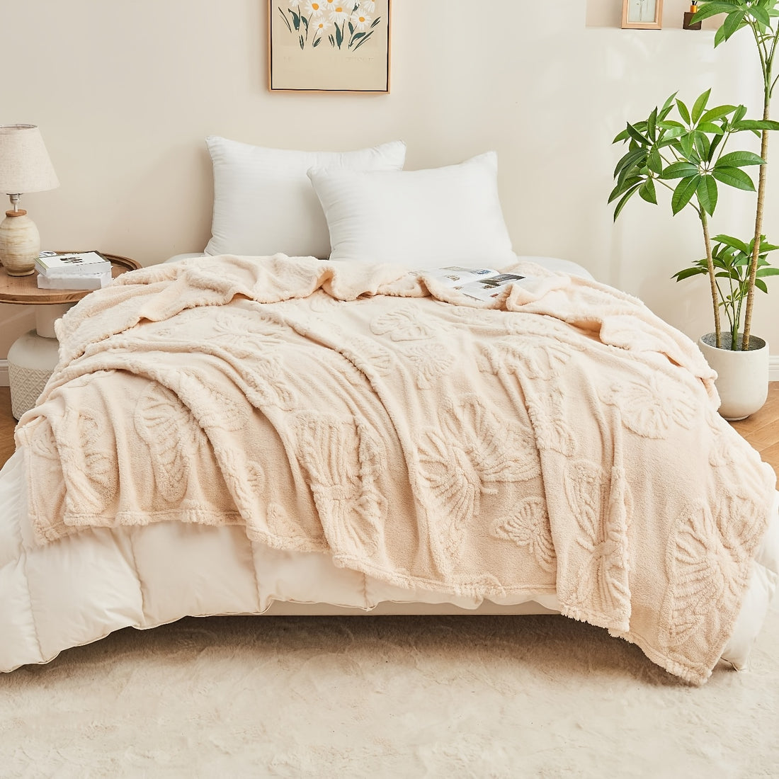 Coperta trapuntata 3D di alta qualità - Pile di flanella testurizzato