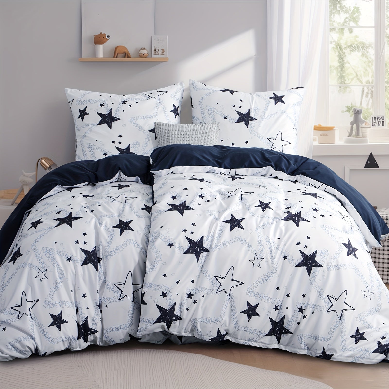 Copripiumino Stars in microfibra