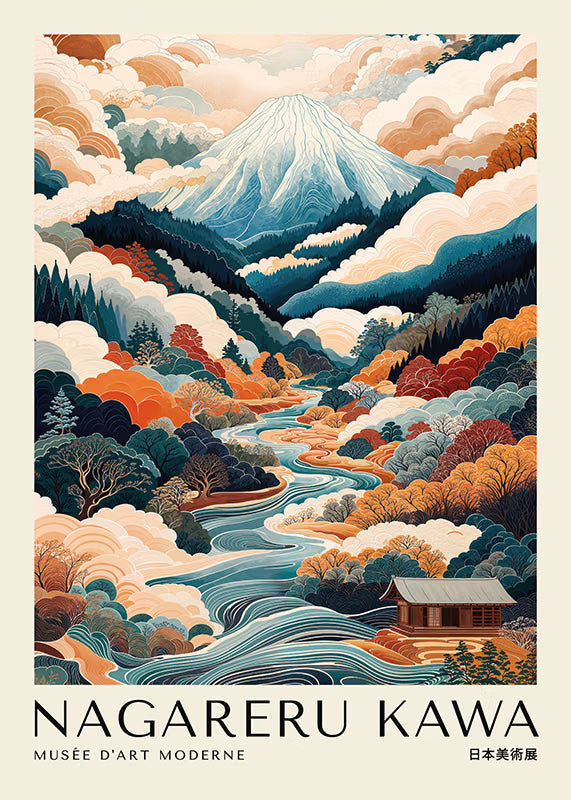 Poster da Arredo su Carta Premium - Nagareru Kawa