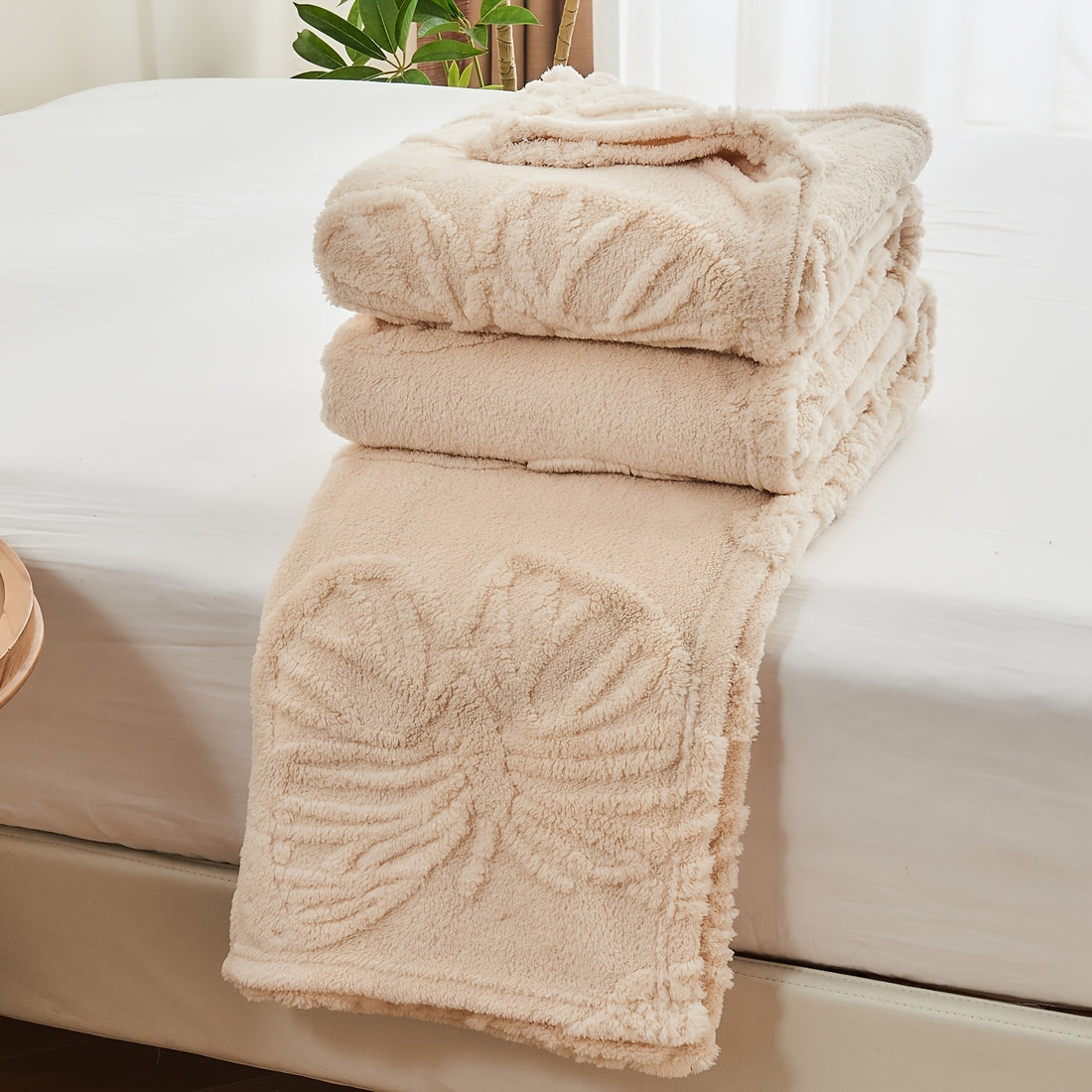 Coperta trapuntata 3D di alta qualità - Pile di flanella testurizzato