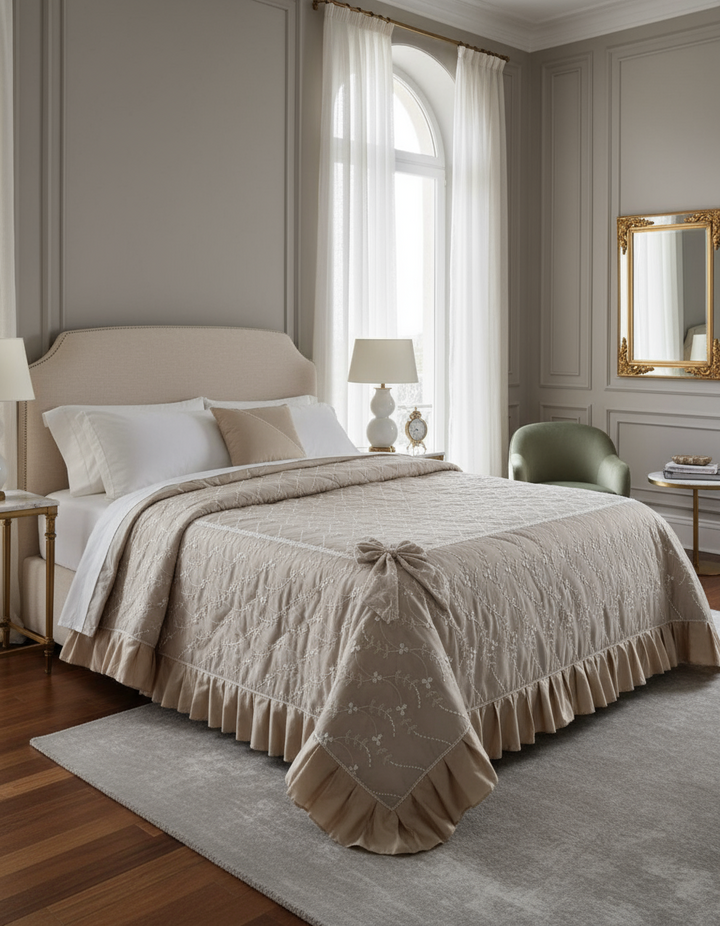 Nuovo modello 2025/2026, la trapunta Charlotte è un capolavoro di design e comfort.