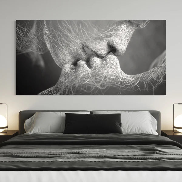 Quadro su tela da parete - Pronto da appendere - Il Bacio