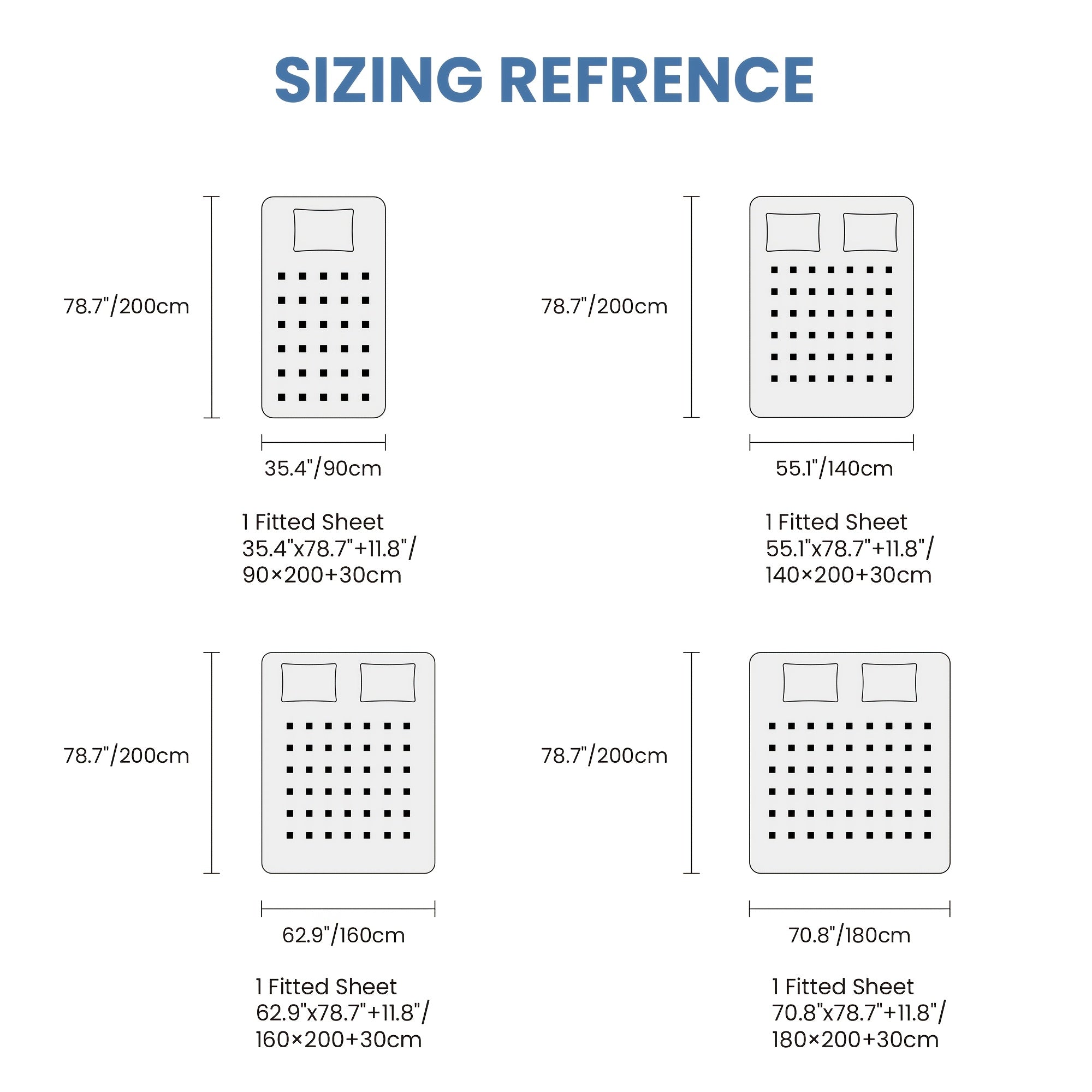Lenzuolo con angoli in microfibra - senza federe