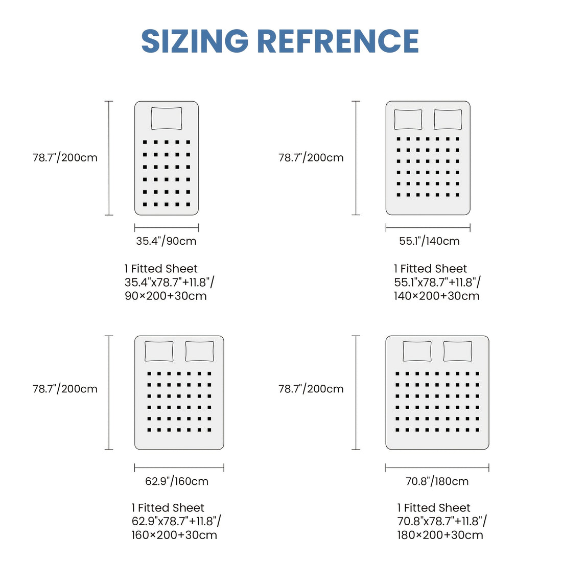Lenzuolo con angoli in microfibra - senza federe