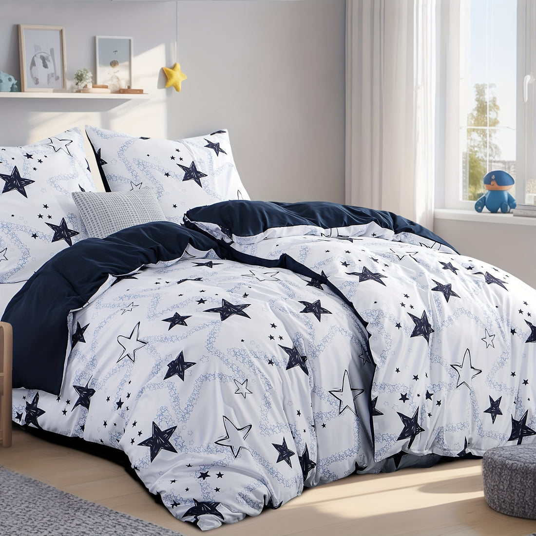 Copripiumino Stars in microfibra