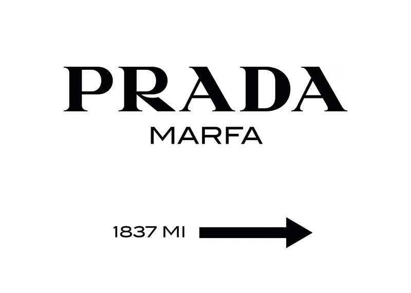 Poster da Arredo su Carta Premium - Prada Marfa