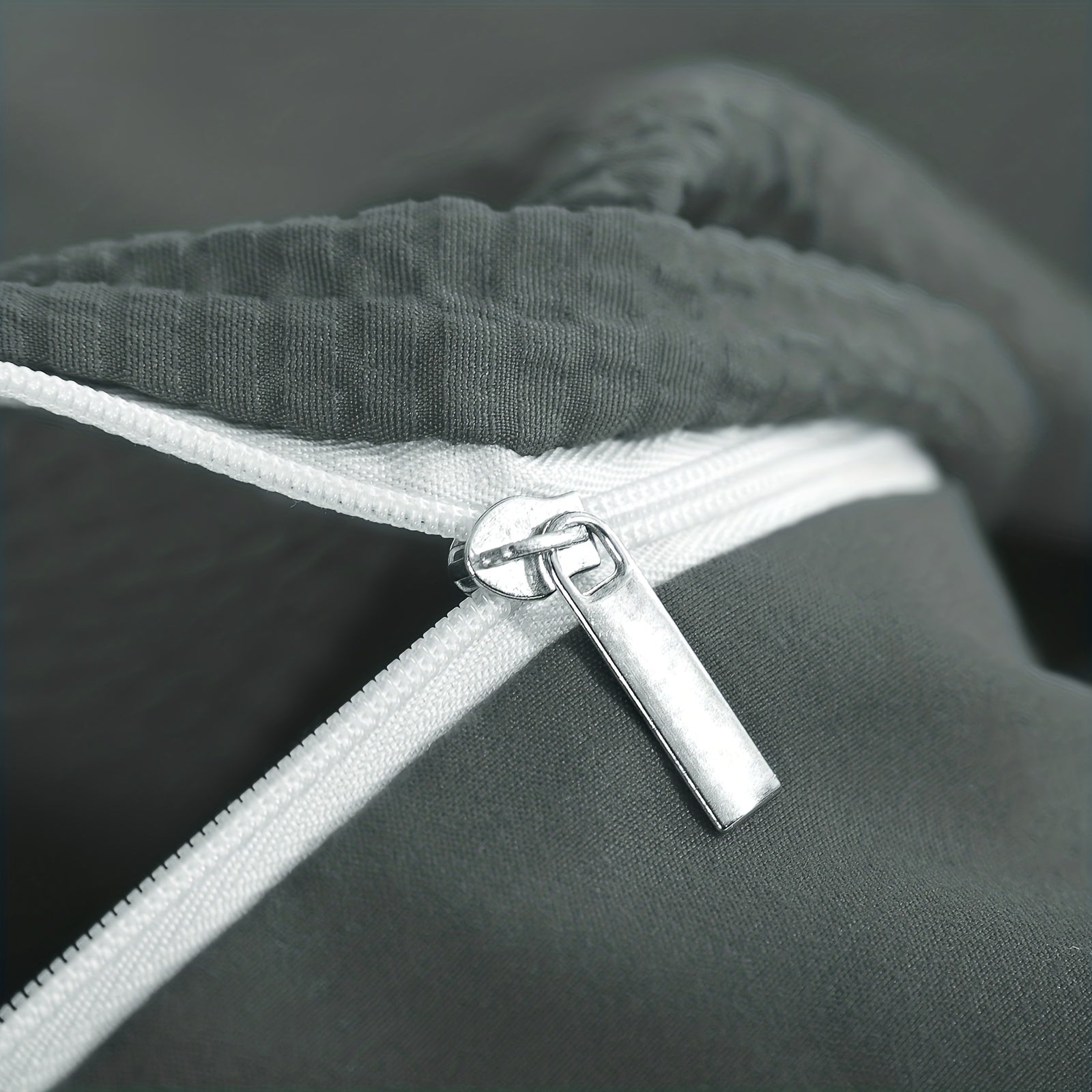 2/3pcs Seersucker Bedding Set, Soft Solid Color Brushed Microfiber Duvet Cover with Pillowcase 80x80cm, Modern & Easy Care