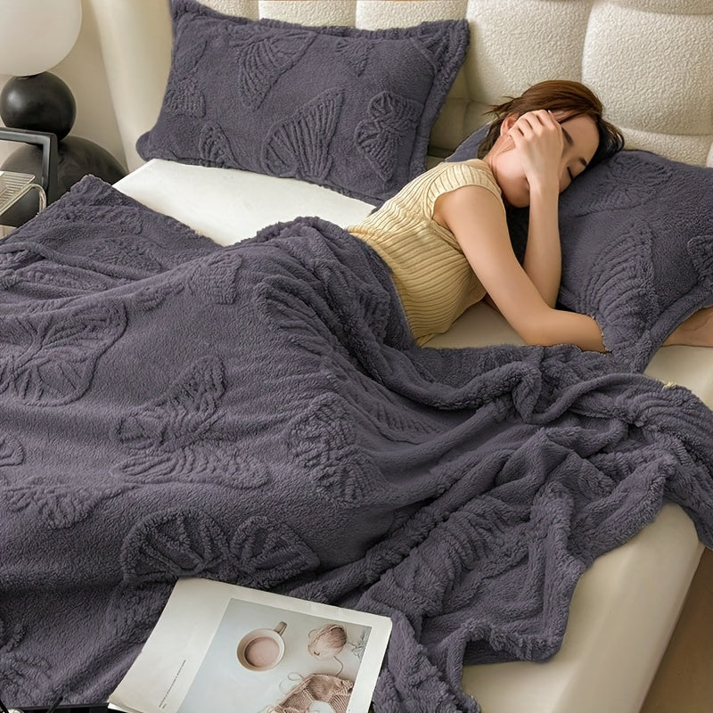 Coperta trapuntata 3D di alta qualità - Pile di flanella testurizzato