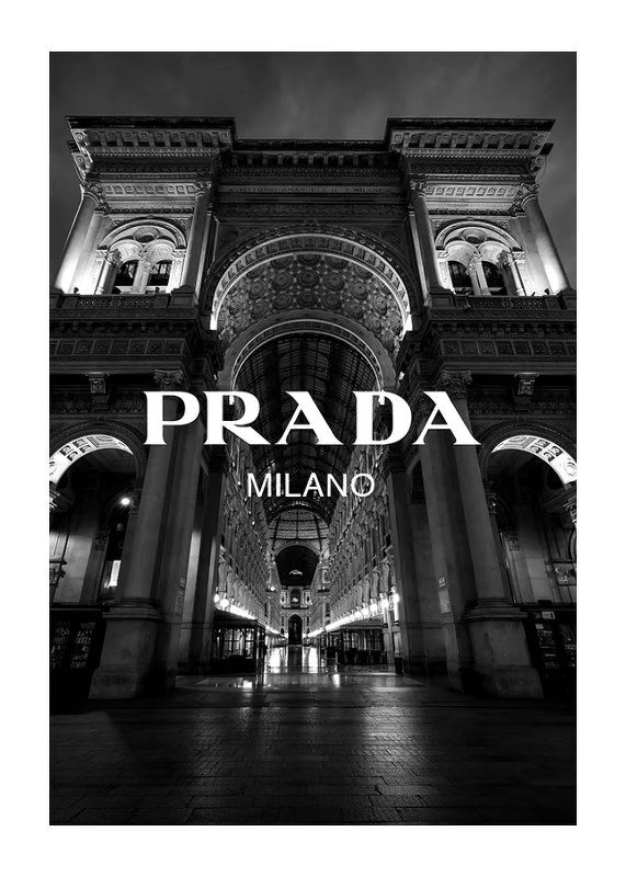 Poster da Arredo su Carta Premium - Prada Milano