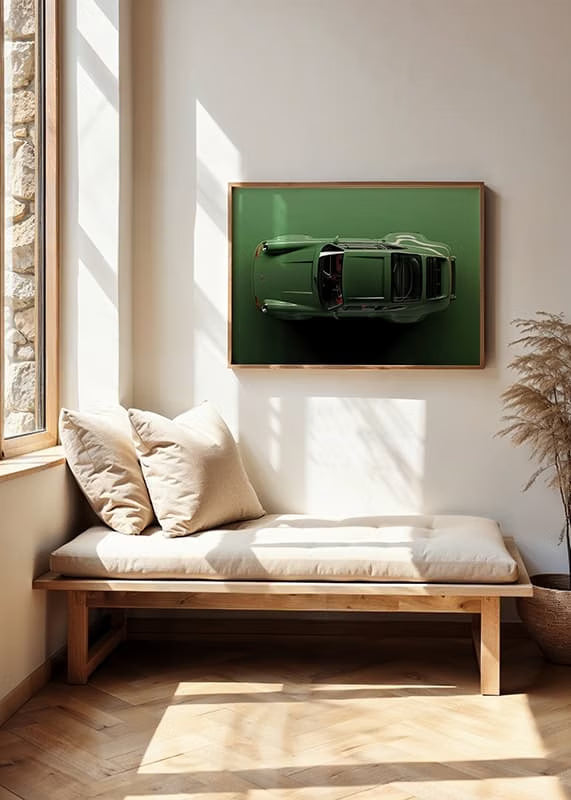 Poster da Arredo su Carta Premium - Retro Porsche