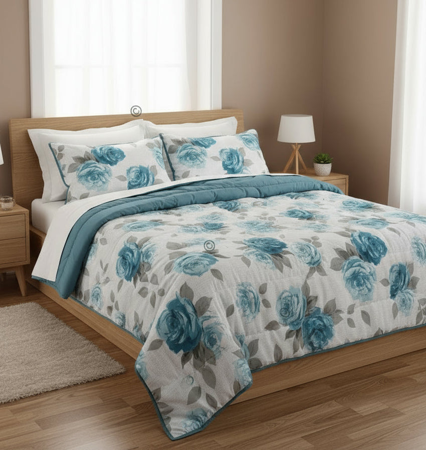 Trapunta di lusso in stampa digitale, un capolavoro di design e calore per la vostra camera da letto.