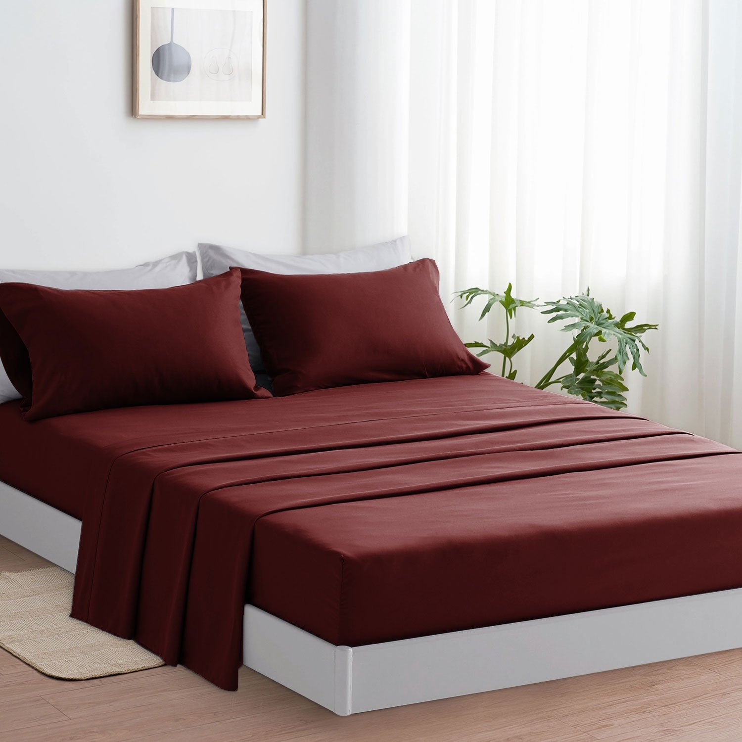 Completo Lenzuola 3/4 Pezzi in Microfibra - Lenzuolo con Angoli