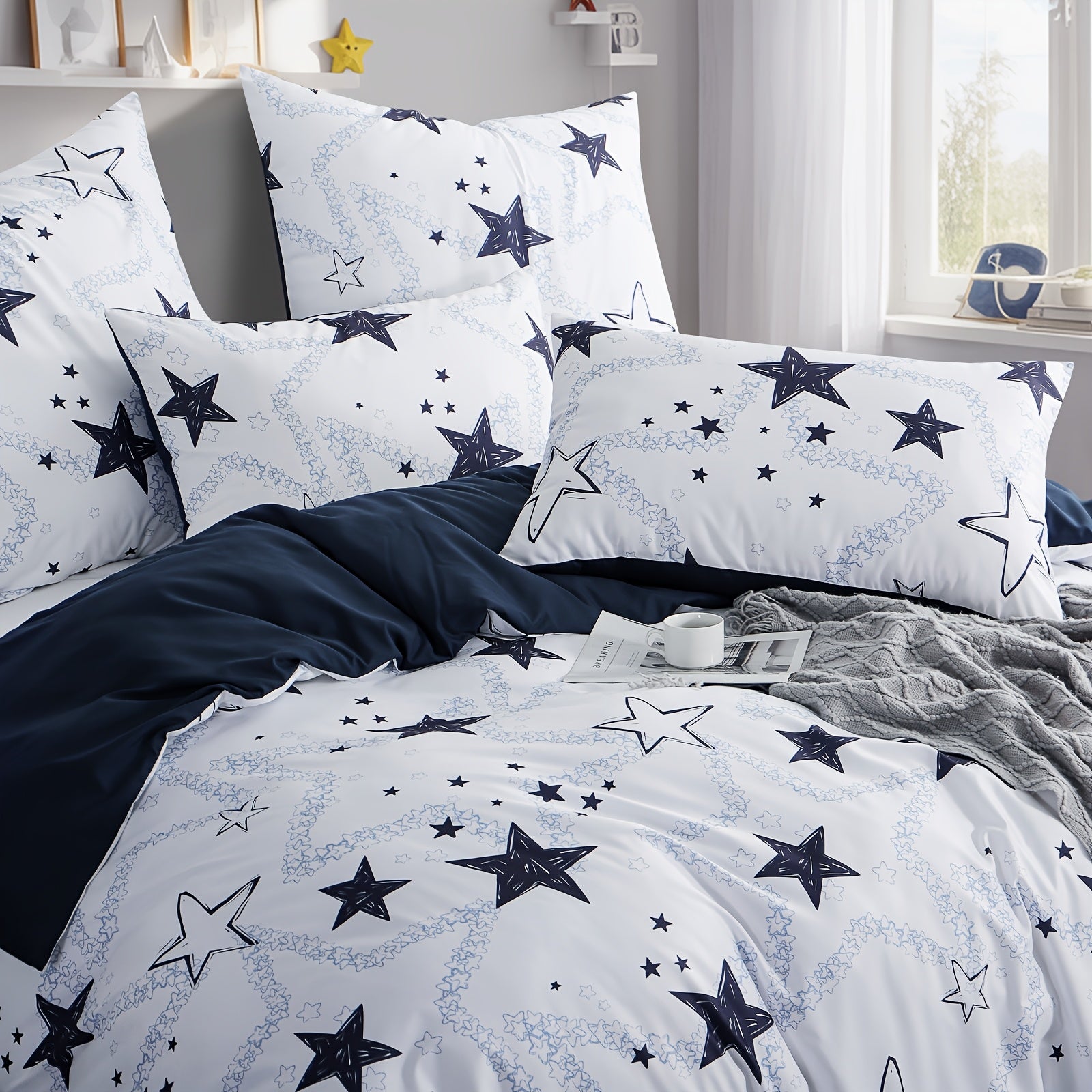 Copripiumino Stars in microfibra