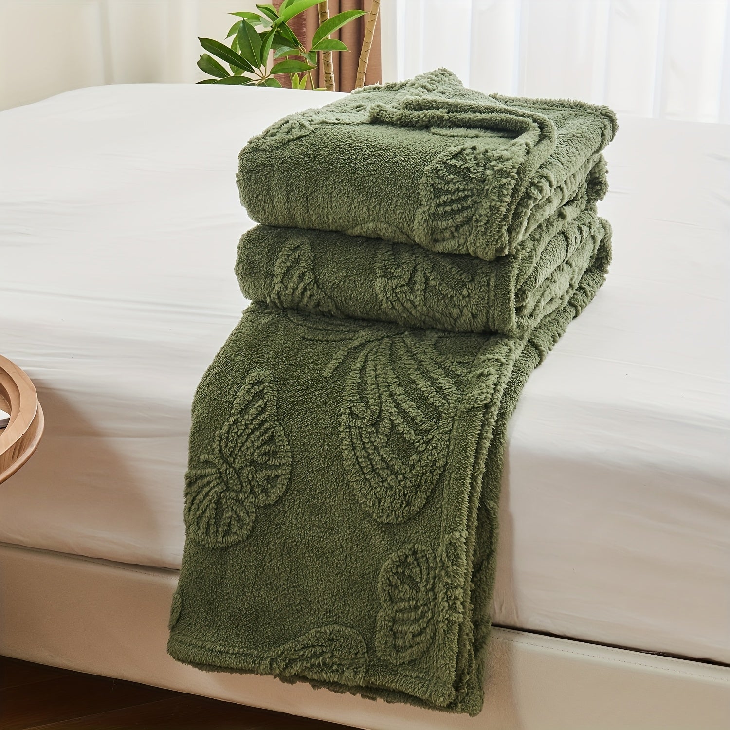 Coperta trapuntata 3D di alta qualità - Pile di flanella testurizzato