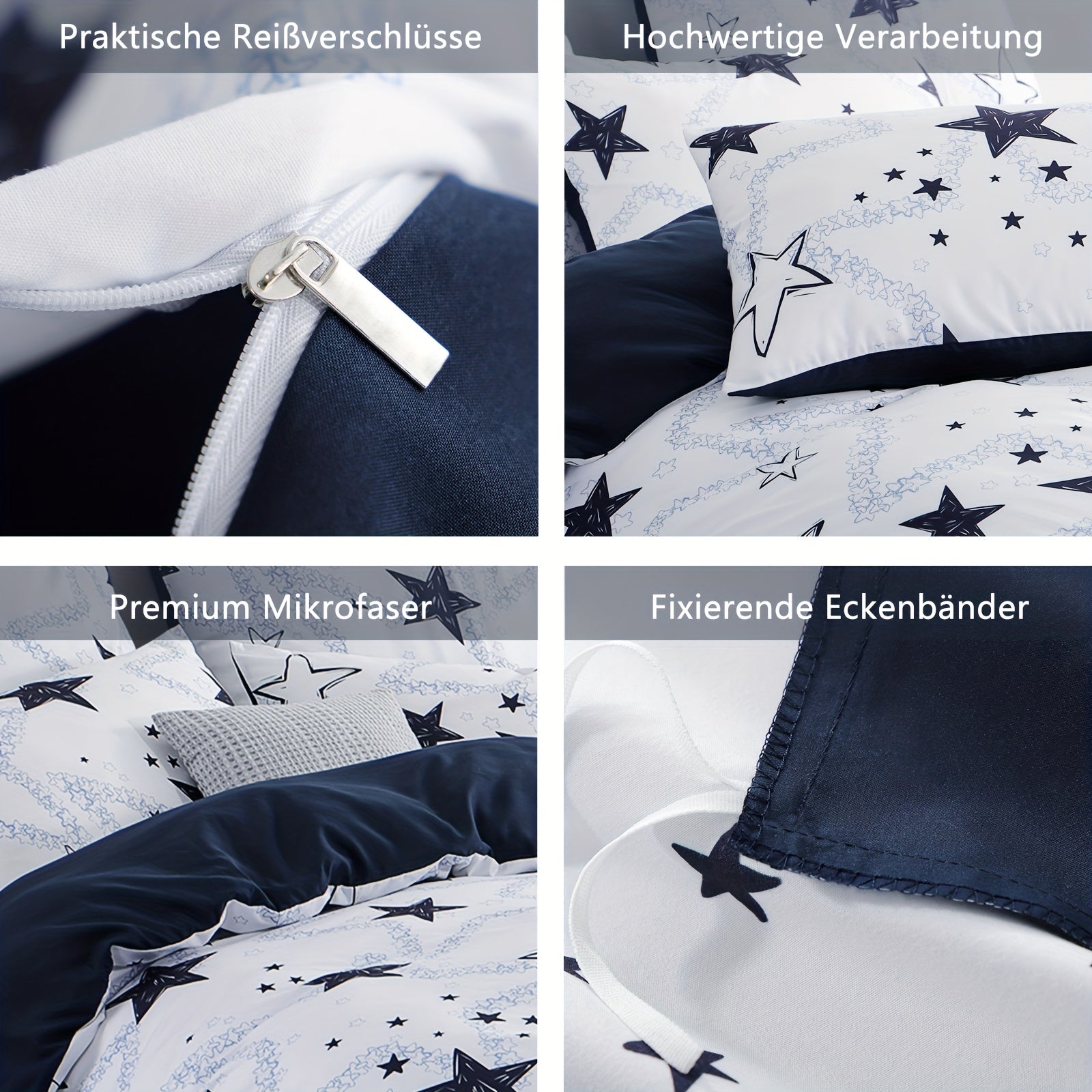 Copripiumino Stars in microfibra