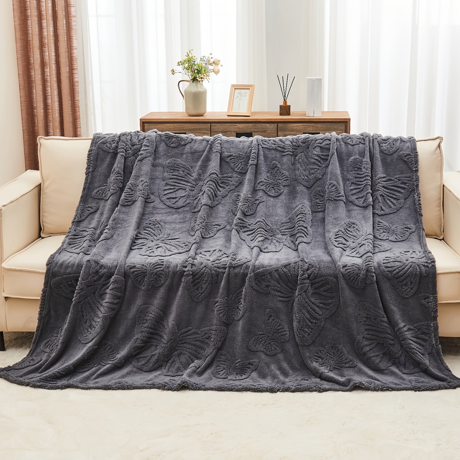 Coperta trapuntata 3D di alta qualità - Pile di flanella testurizzato