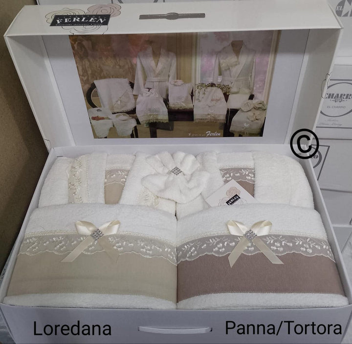 Completo bagno 8 pezzi: lusso e stile con balza in pizzo