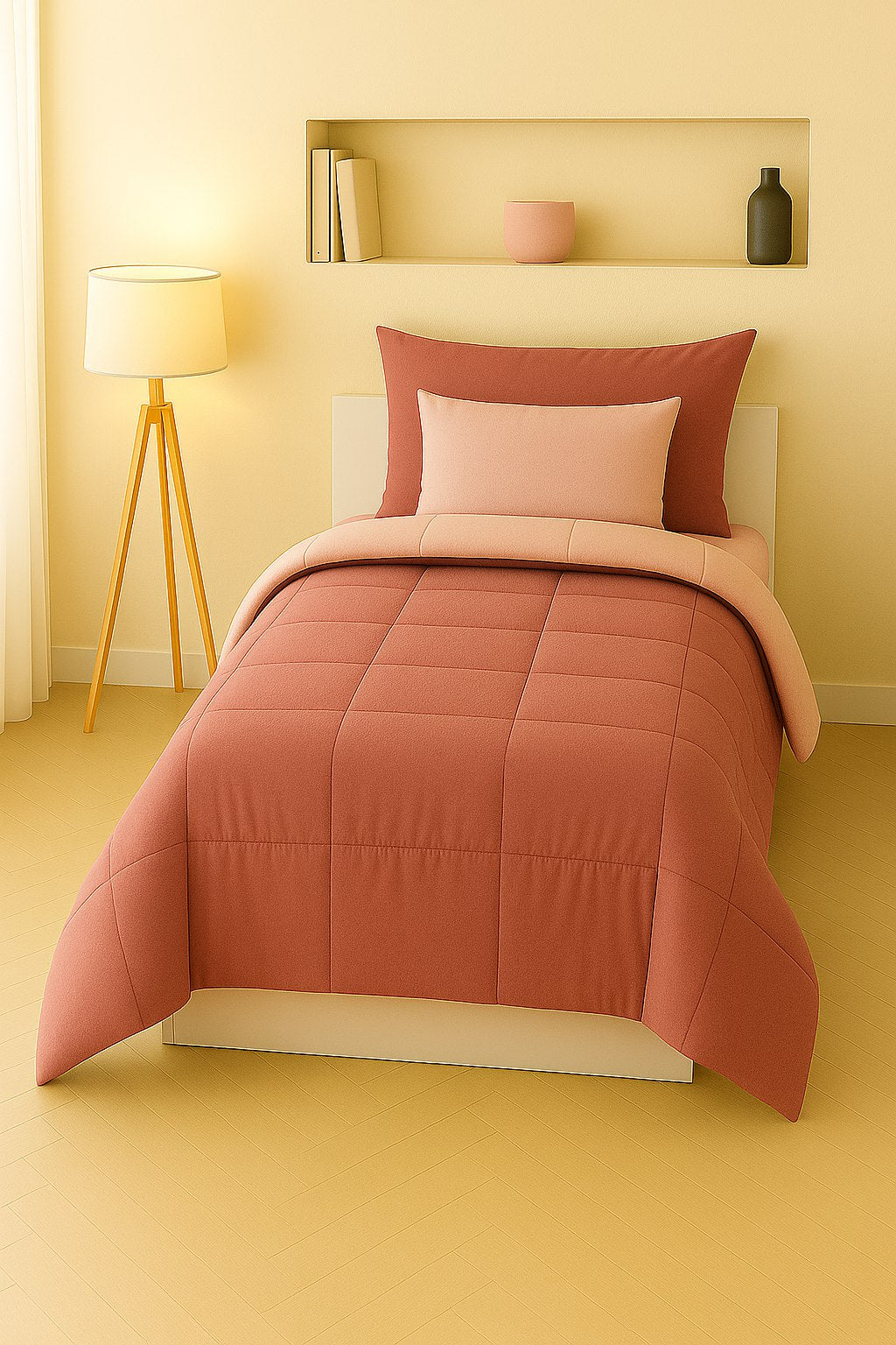 Trapunta Singola Velvet velluto "Nebbiolo" - L'Eleganza Personale e Intensa