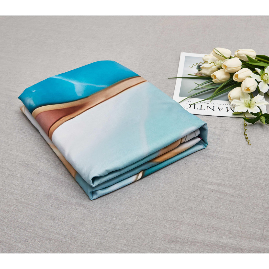 Set Blu Zaffiro 2/3 pezzi - 1 copripiumino + 1/2 federe