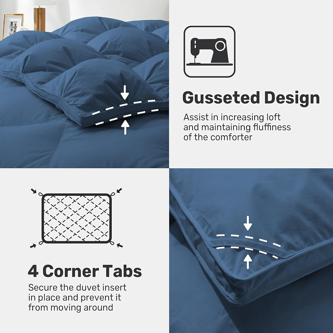 Trapunta Piumino Premium - Texture 3D in rilievo