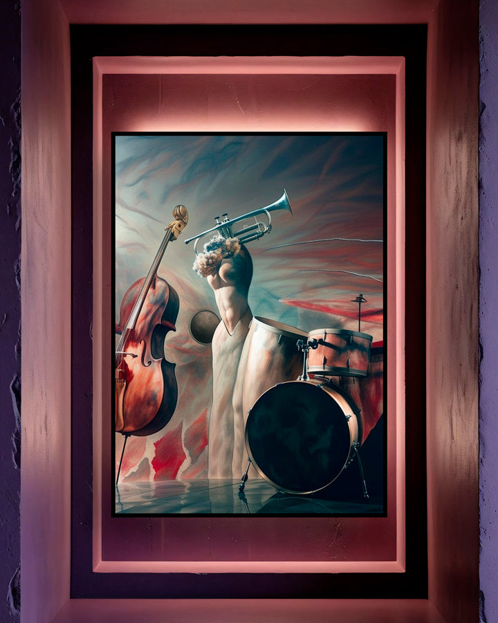 Quadro su tela da parete - Pronto da appendere - Musicomio