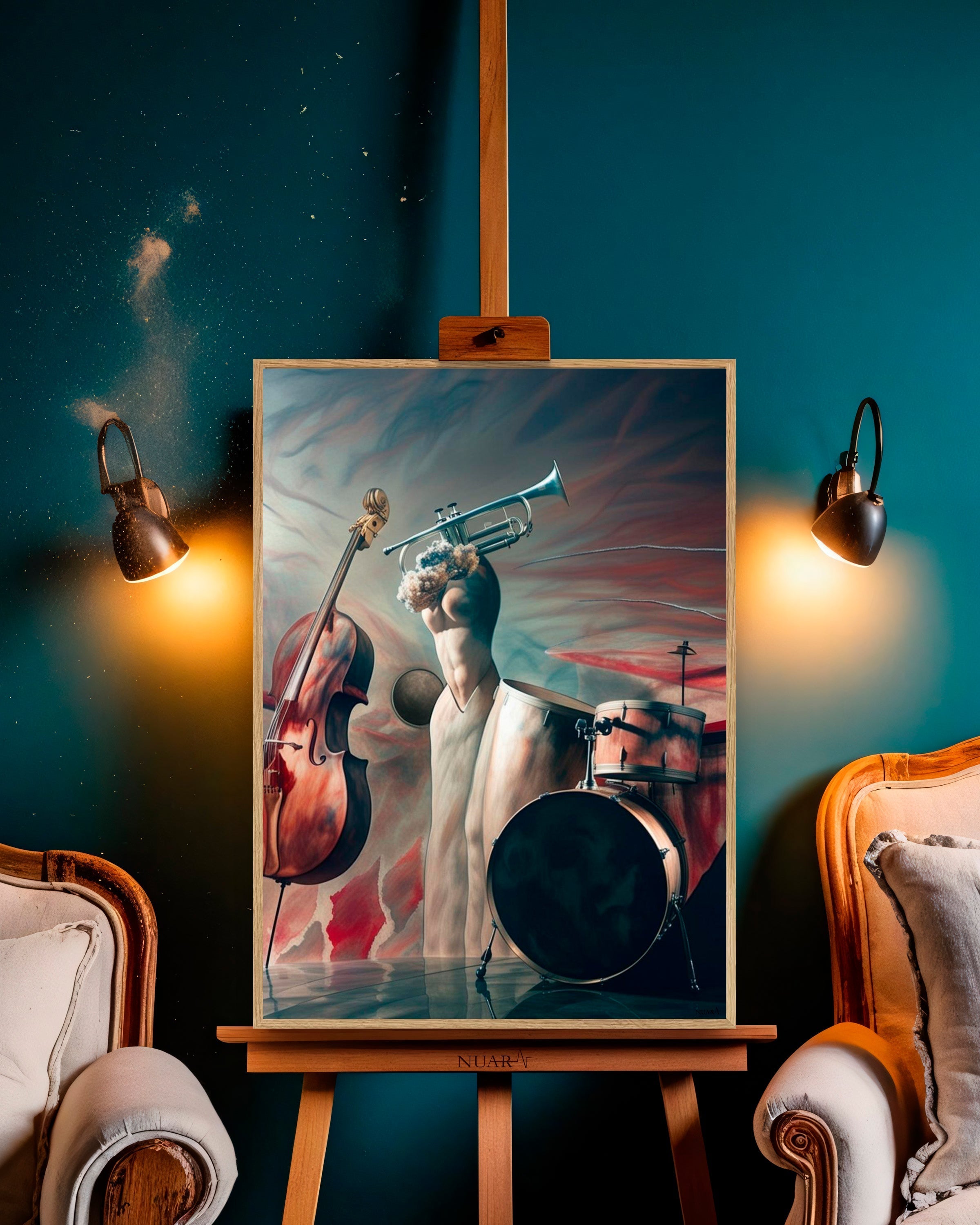 Quadro su tela da parete - Pronto da appendere - Musicomio