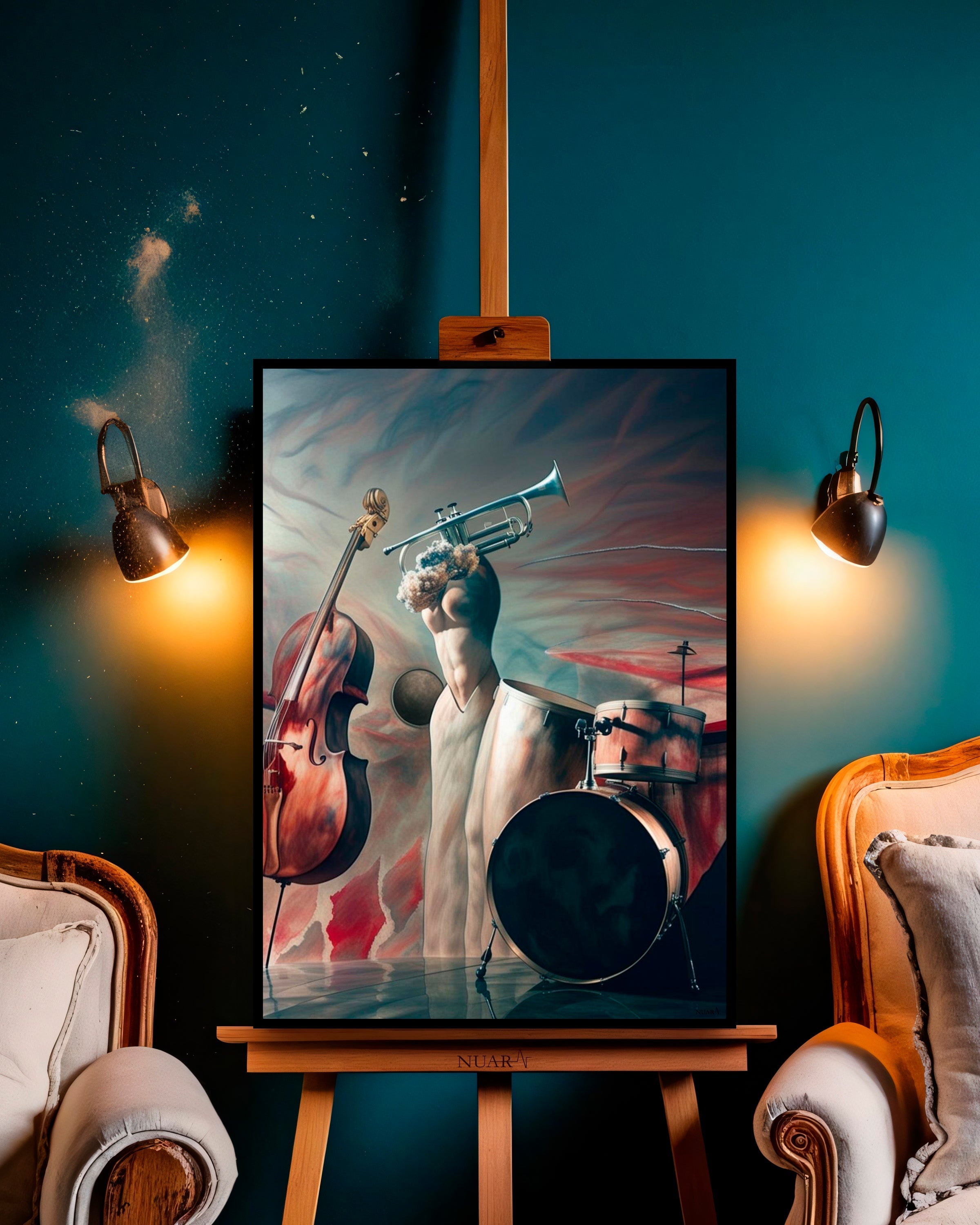 Quadro su tela da parete - Pronto da appendere - Musicomio