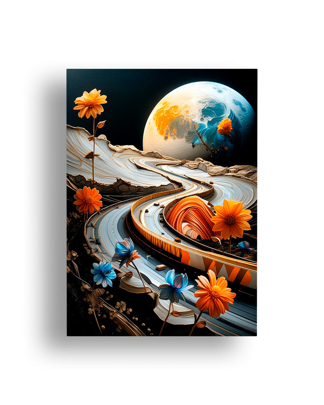 Quadro su tela da parete - Pronto da appendere - Galaxy