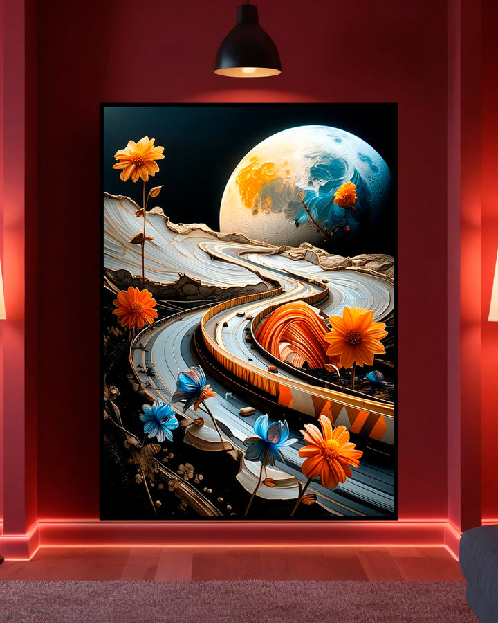 Quadro su tela da parete - Pronto da appendere - Galaxy