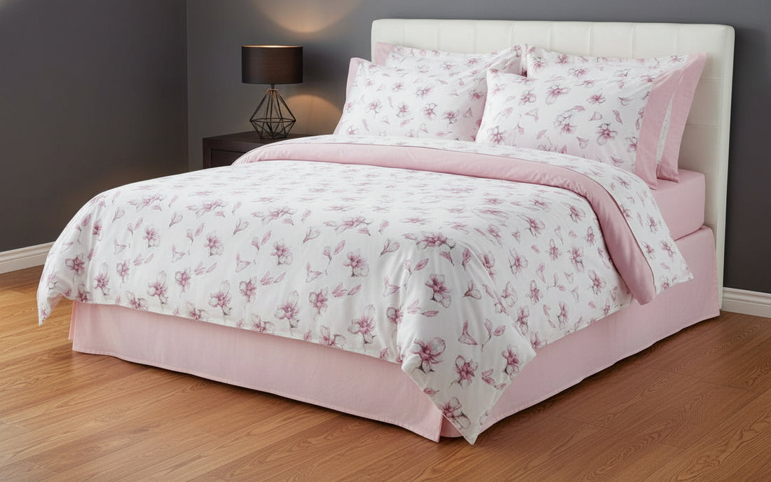 Completo Lenzuola in flanella fiori