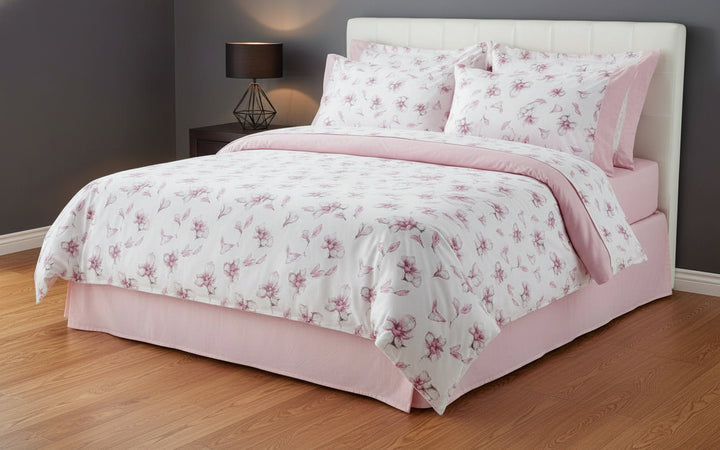 Completo Lenzuola in flanella fiori