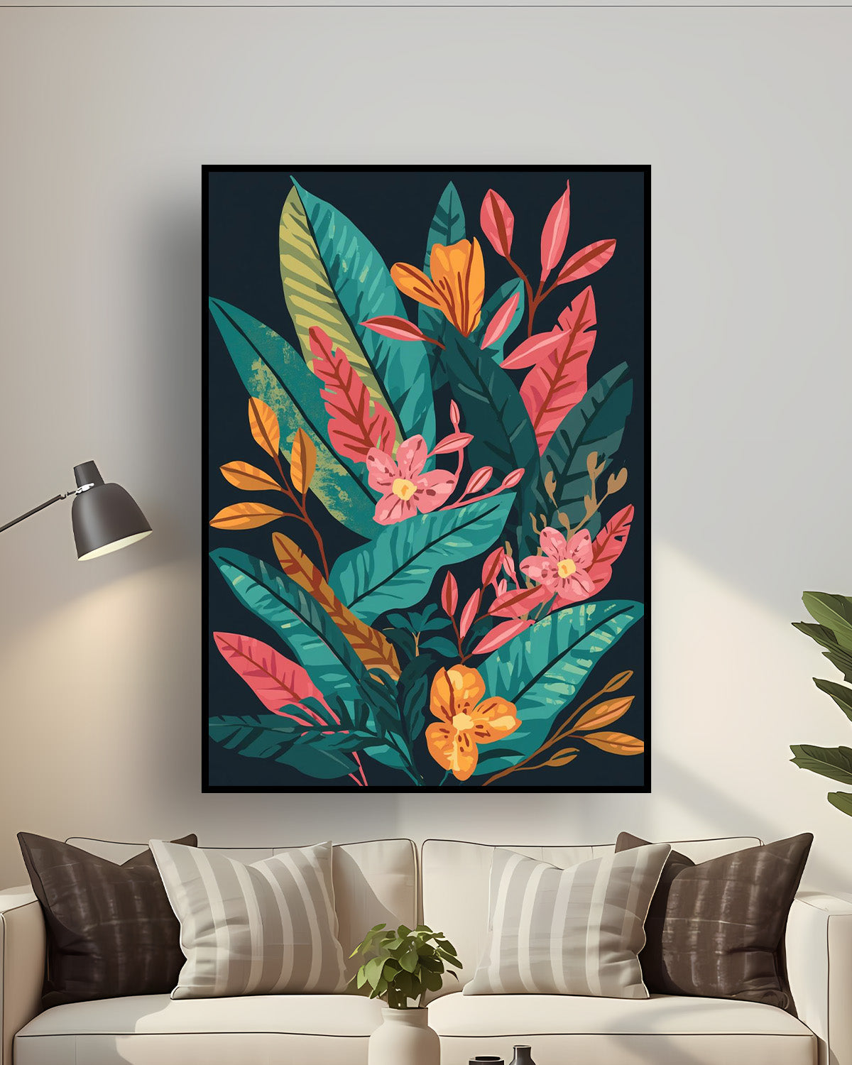 Quadro su tela da parete - Pronto da appendere - Ginevra