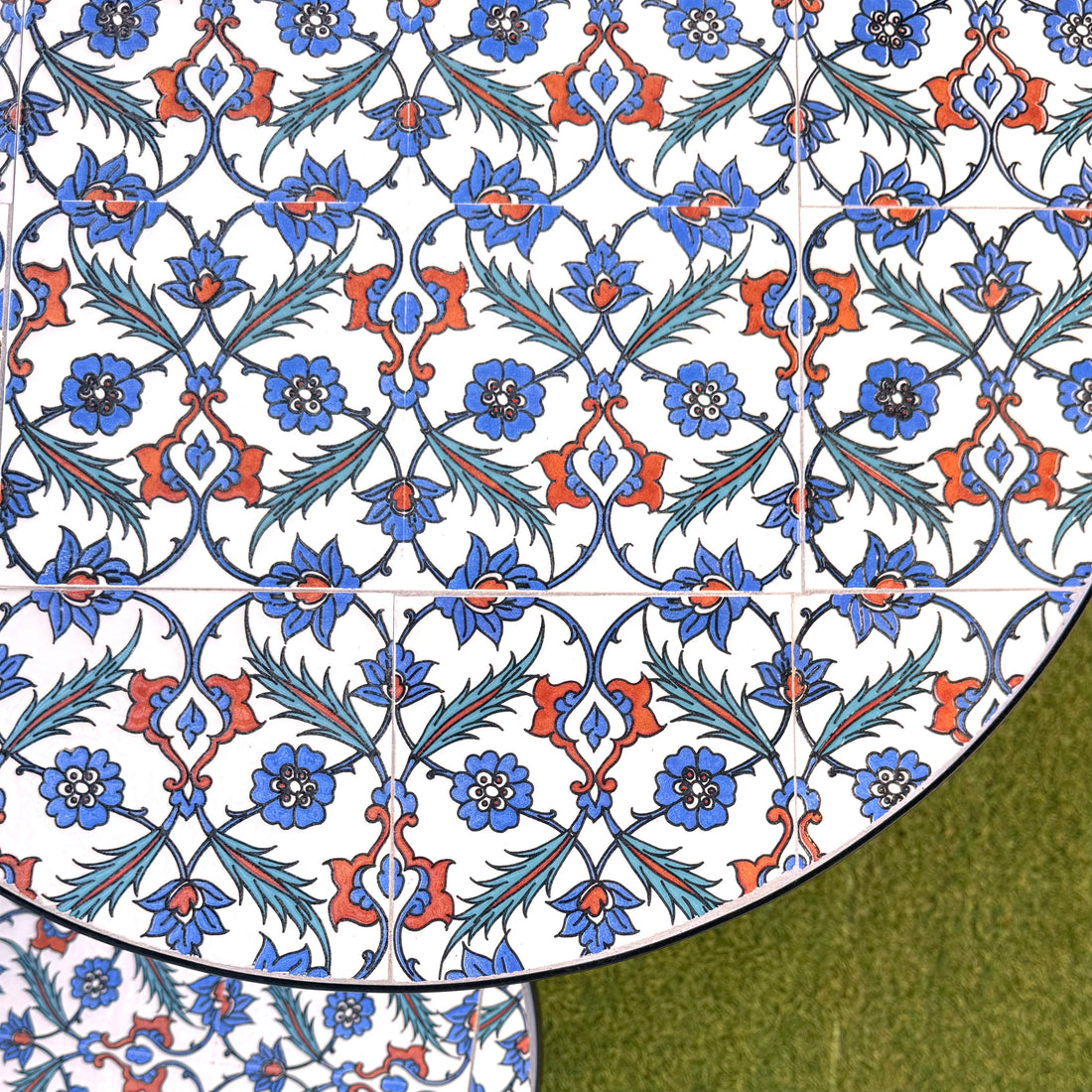 Set tavolo con sedie pieghevoli in metallo con mosaico - Elba