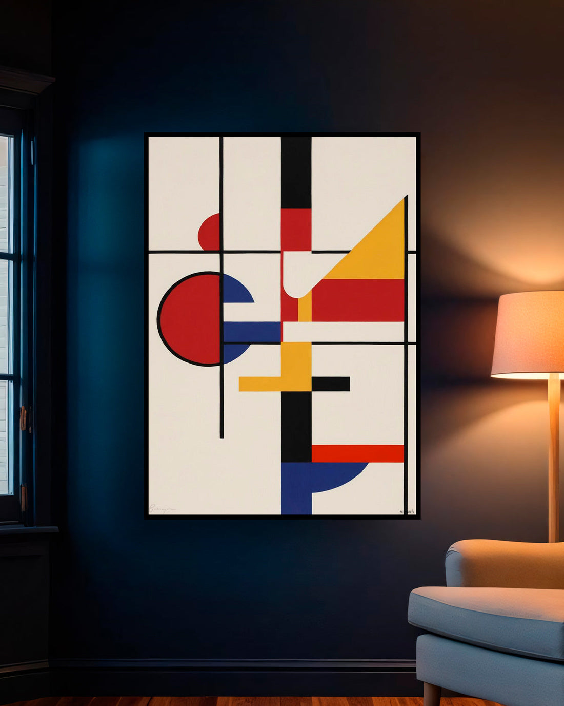 Quadro su tela da parete - Pronto da appendere - Sinfonia di Linee