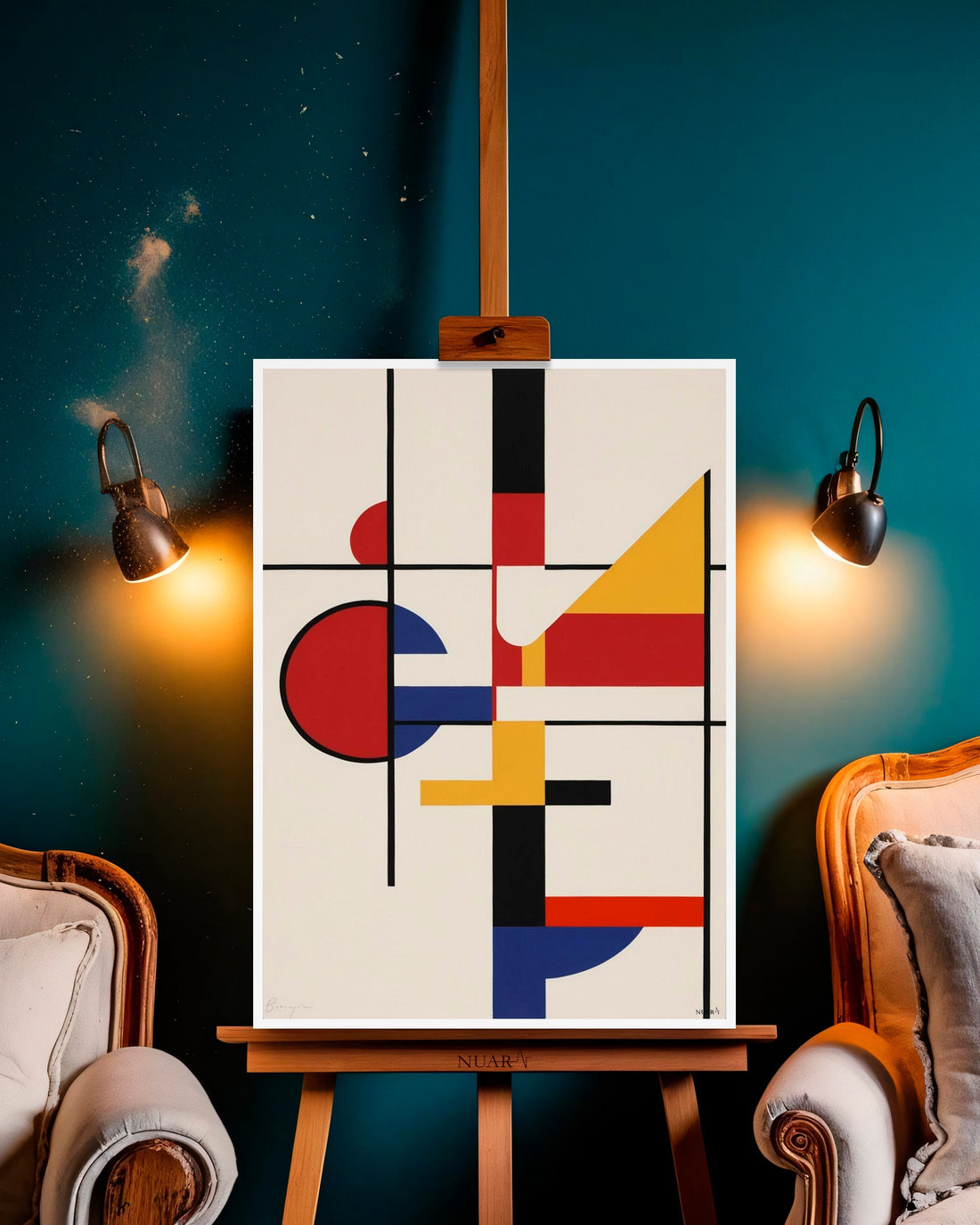 Quadro su tela da parete - Pronto da appendere - Sinfonia di Linee