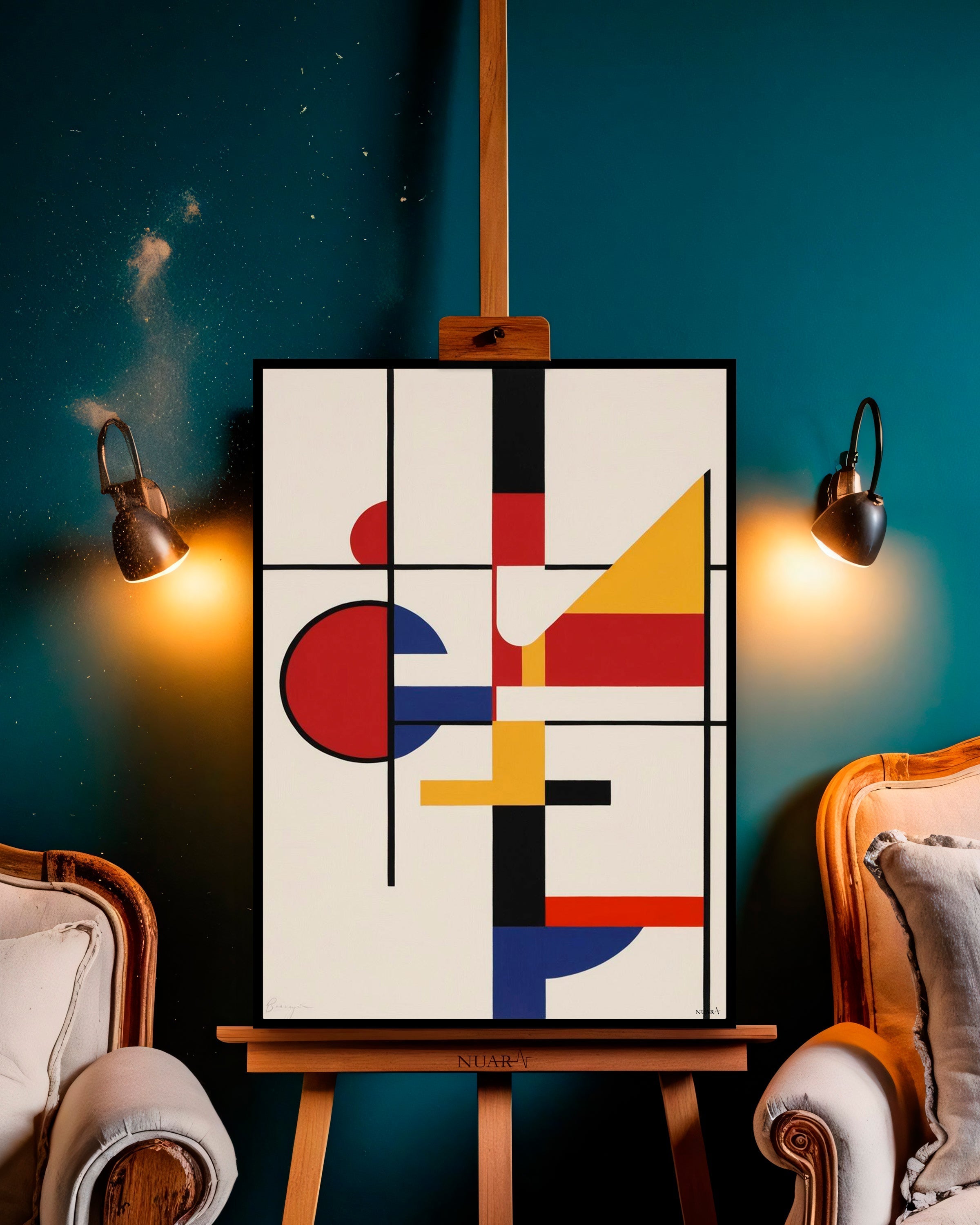 Quadro su tela da parete - Pronto da appendere - Sinfonia di Linee