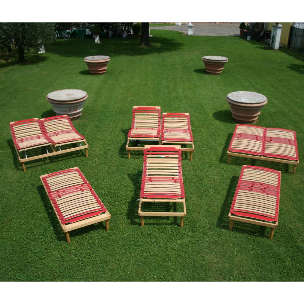 Rete a doghe universale in legno modello fissa con regolatori di rigidità e ammortizzatori alta 40 cm- Venere