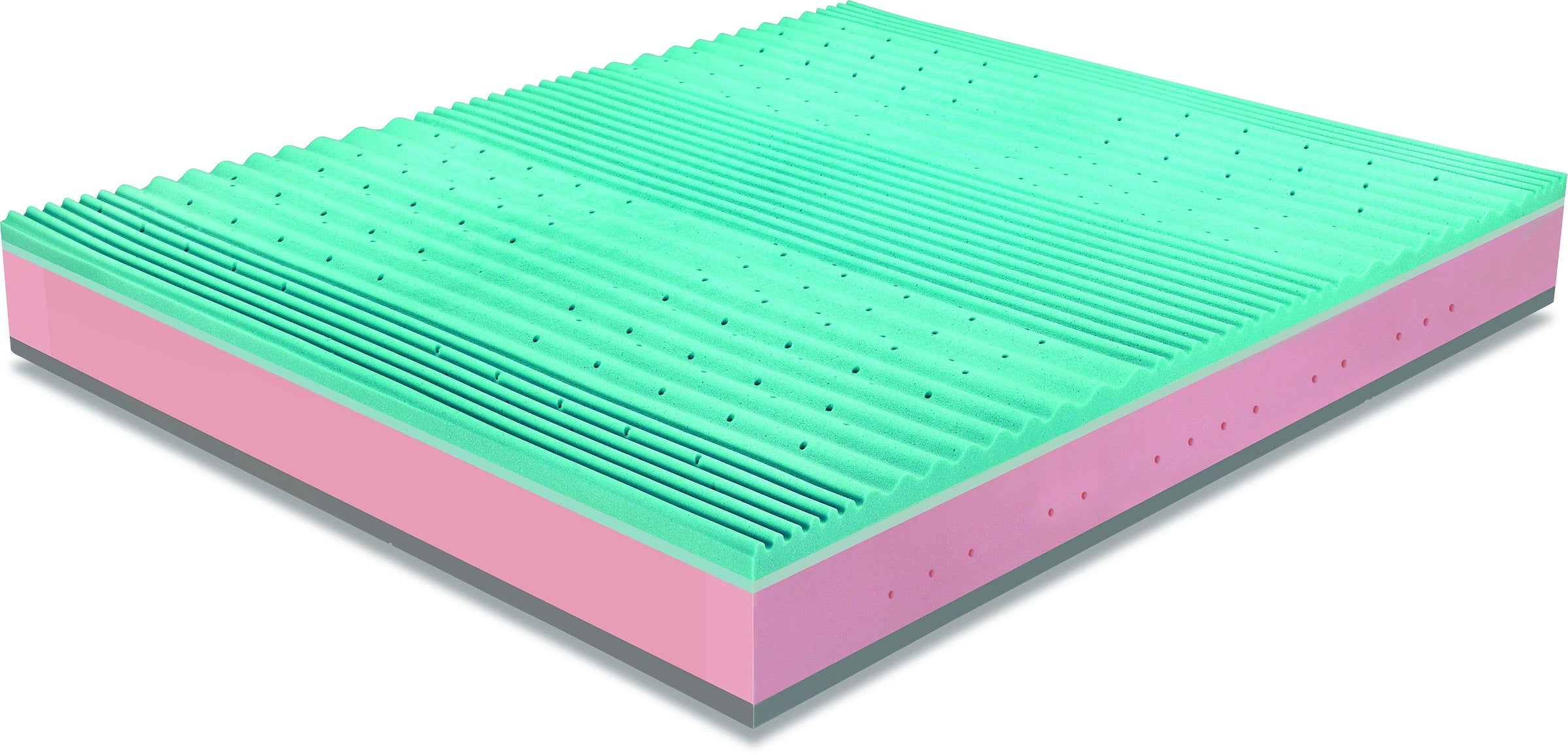 Materasso Semirigido a molle insacchettate e memory H28 cm lato estivo e Invernale - SATURNO