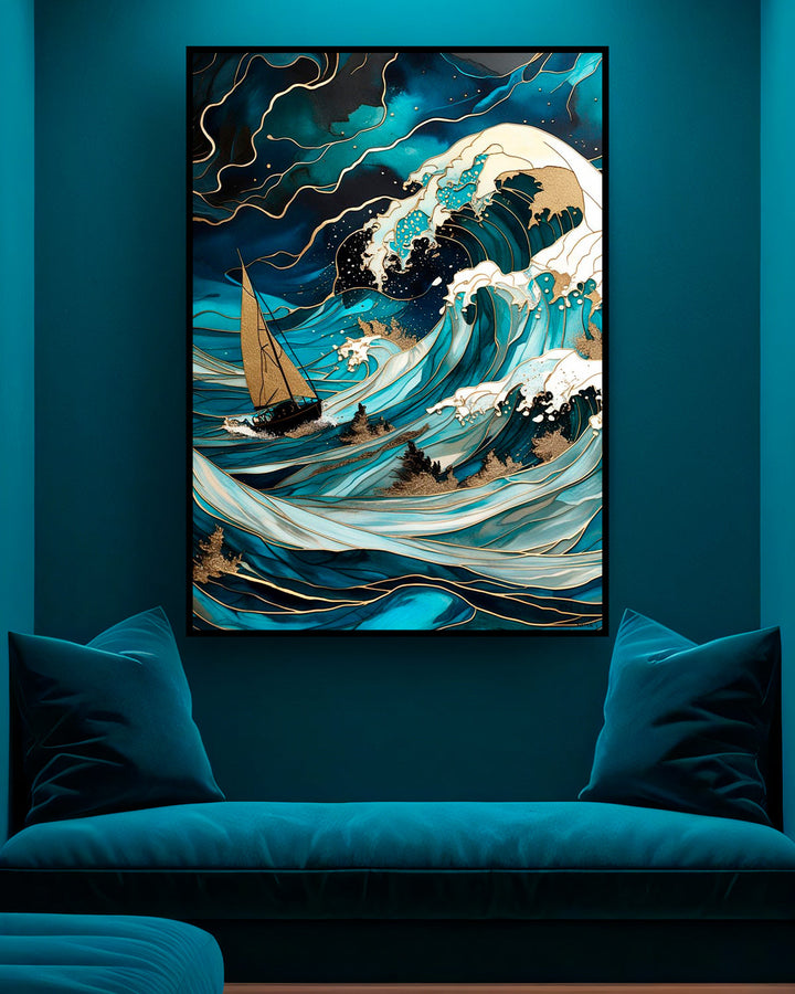 Quadro su tela da parete - Pronto da appendere - Tempesta