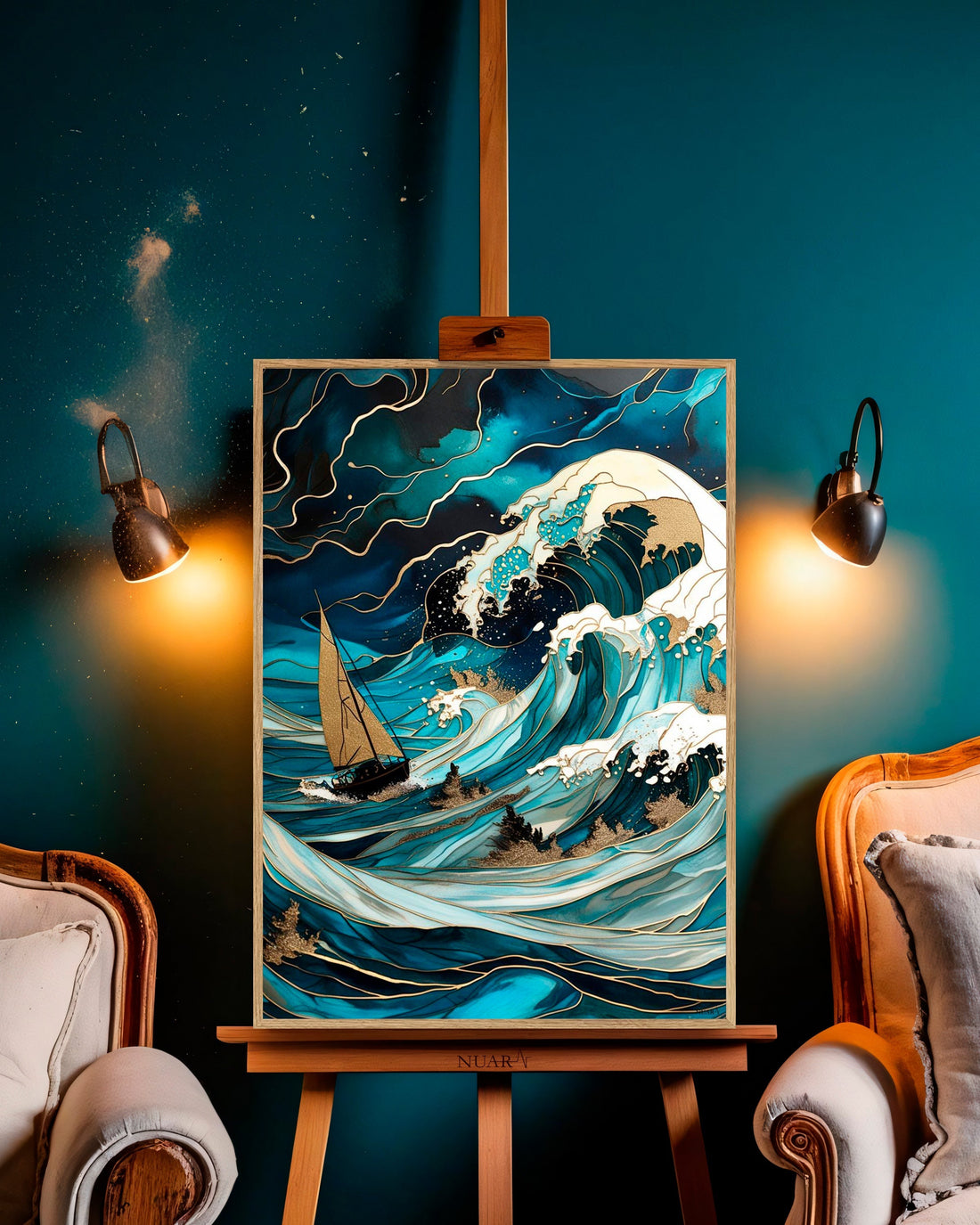 Quadro su tela da parete - Pronto da appendere - Tempesta