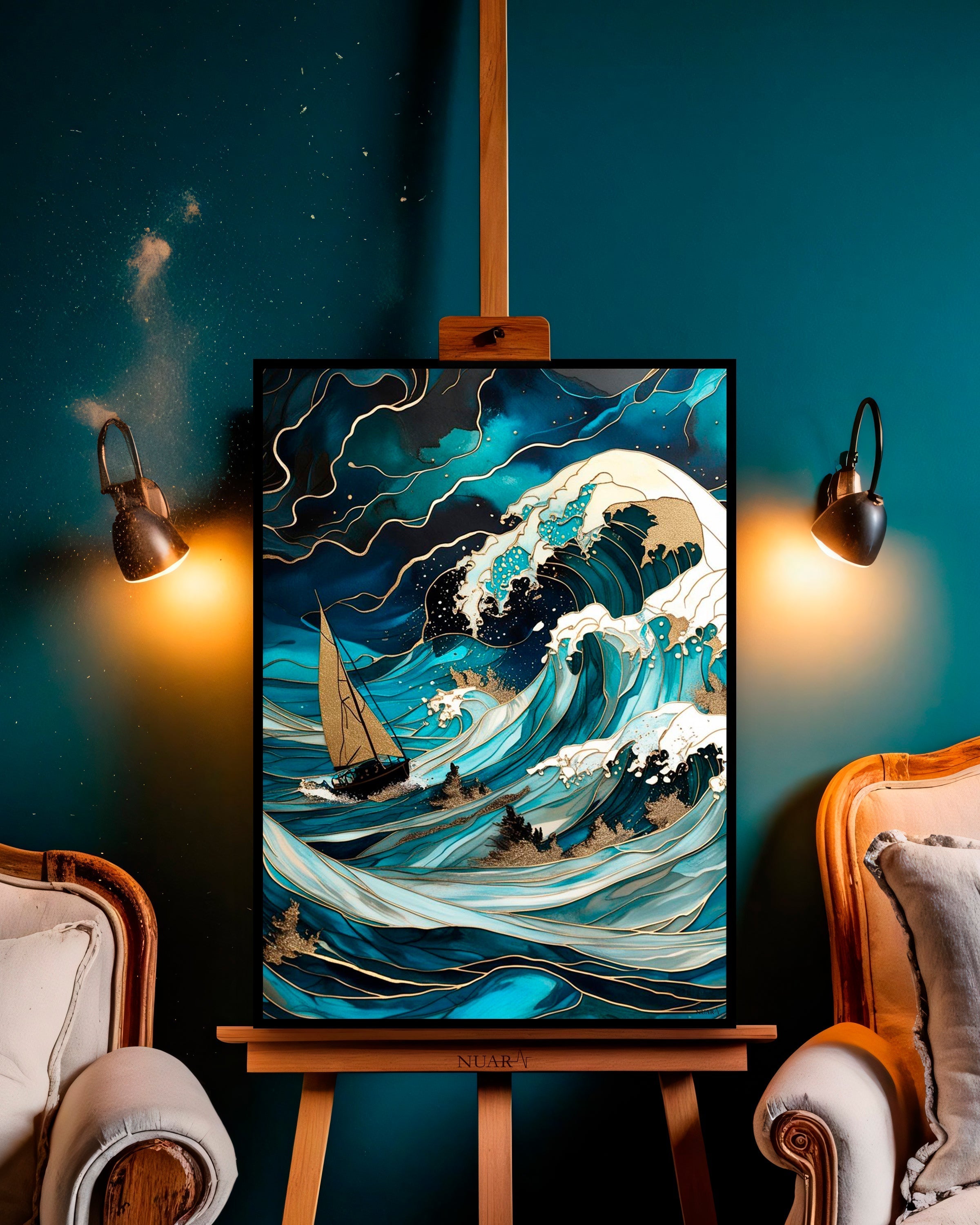 Quadro su tela da parete - Pronto da appendere - Tempesta