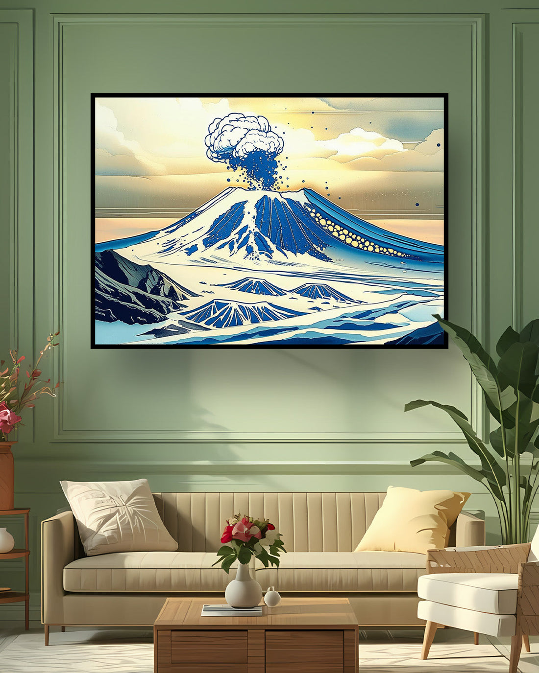 Quadro su tela da parete - Pronto da appendere - Hokkaidō