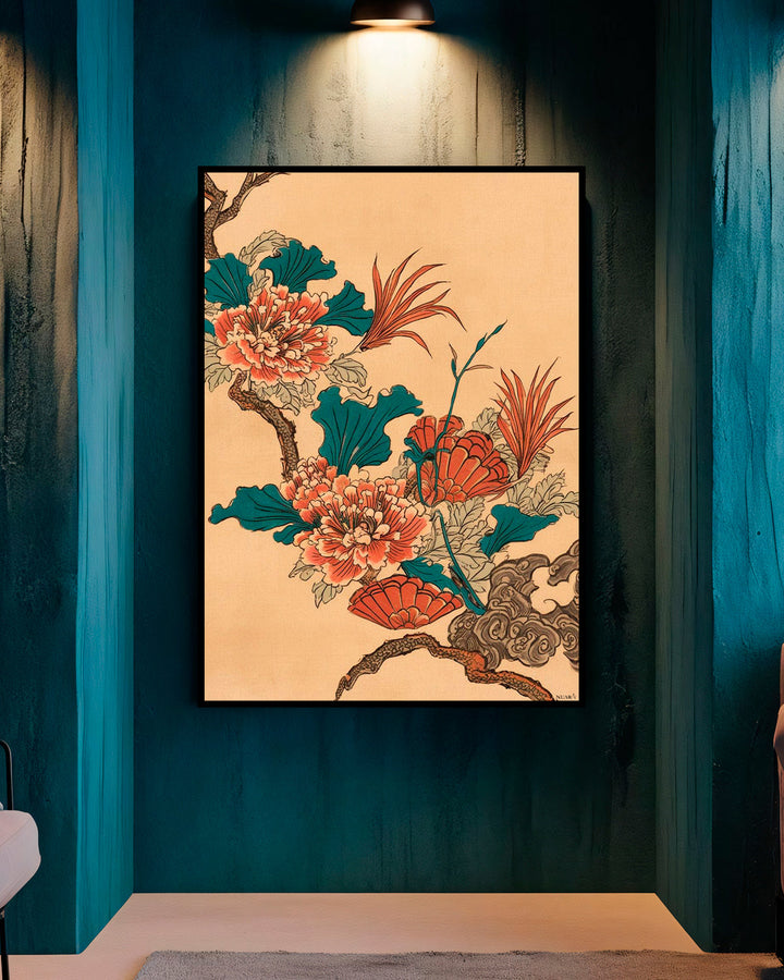 Quadro su tela da parete - Pronto da appendere - Natura Orientale