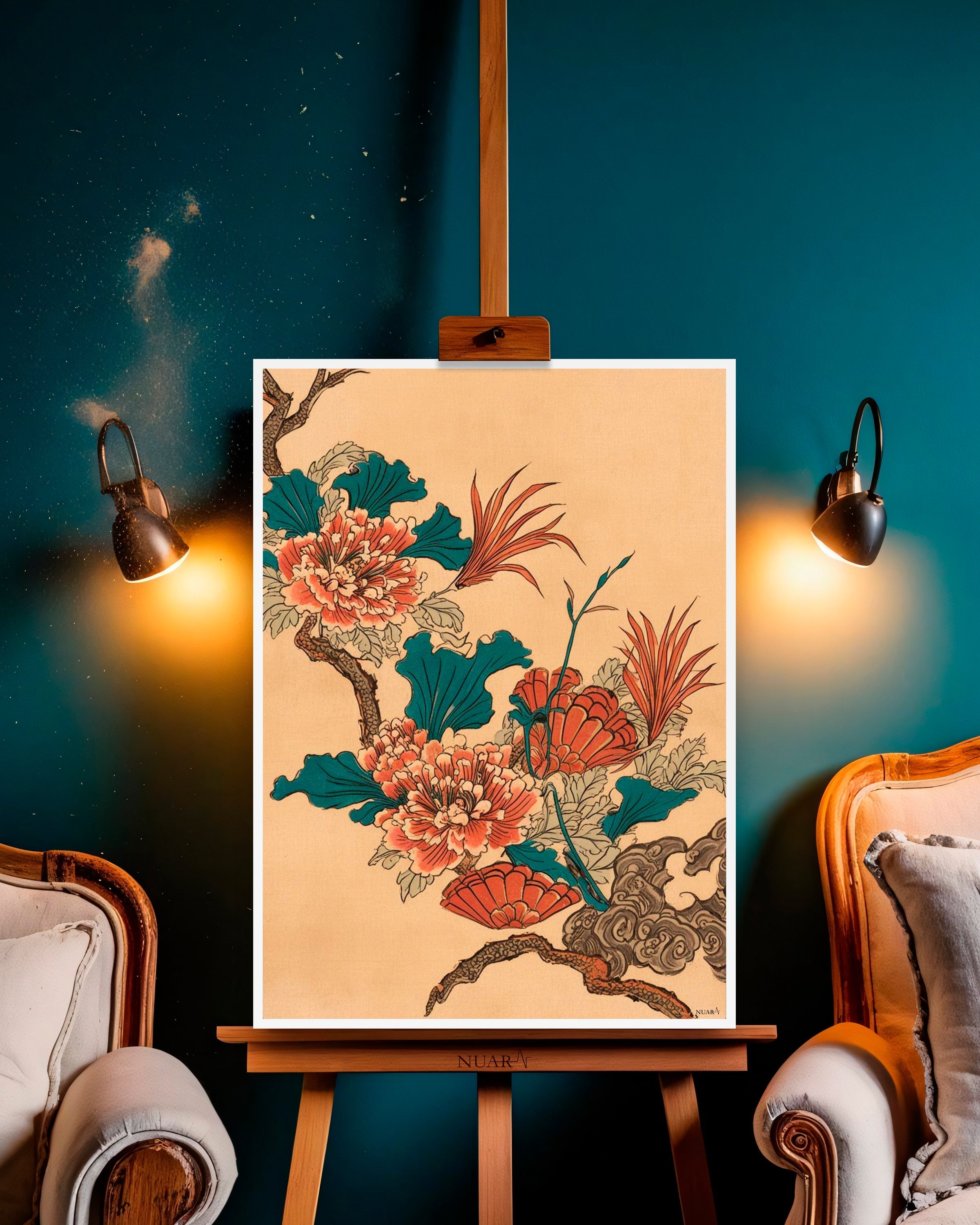 Quadro su tela da parete - Pronto da appendere - Natura Orientale