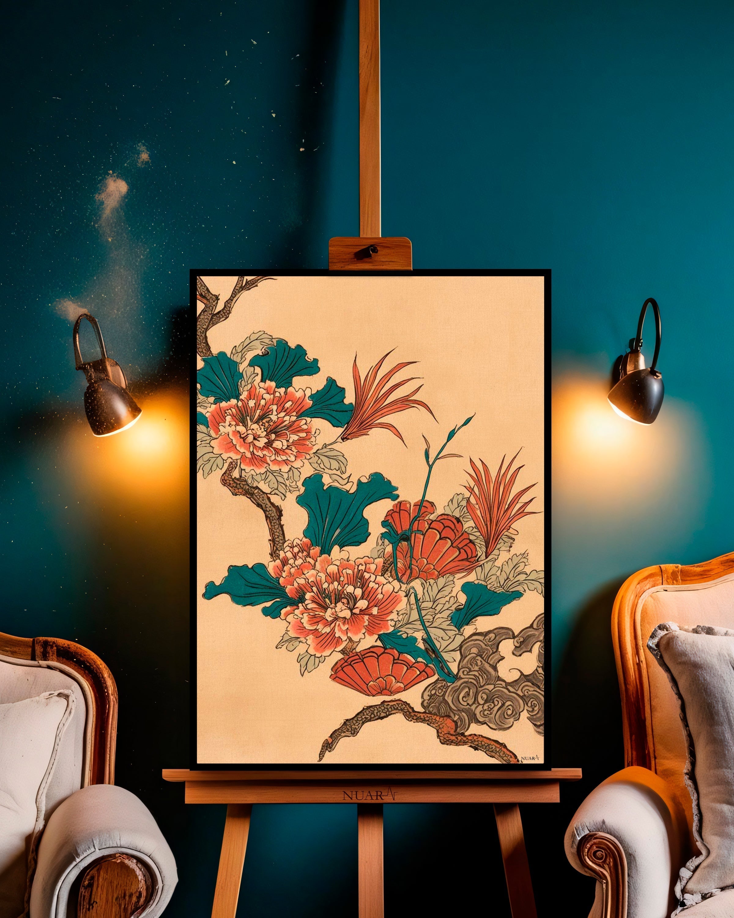 Quadro su tela da parete - Pronto da appendere - Natura Orientale