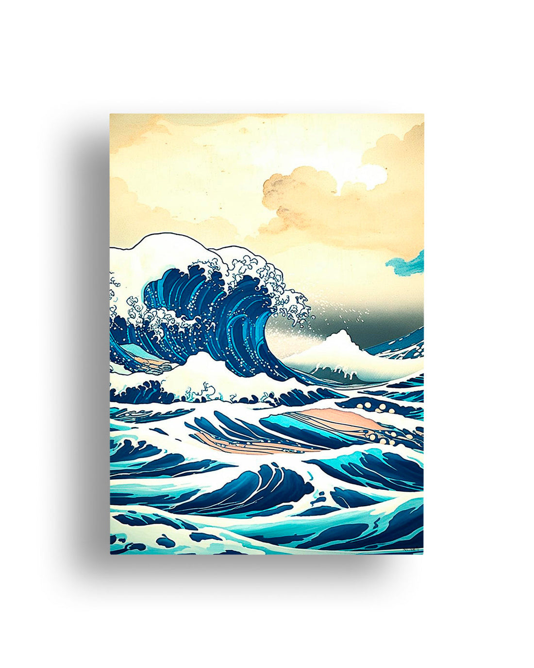 Quadro su tela da parete - Pronto da appendere - Onde D'Oriente