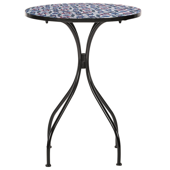 Set tavolo con sedie pieghevoli in metallo con mosaico - Elba