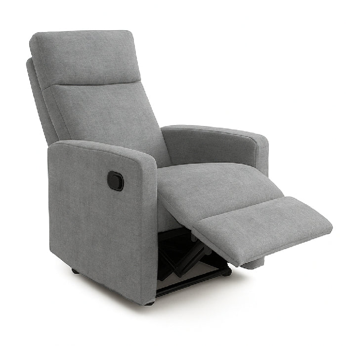 Poltrona reclinabile manualmente in tessuto - Relaxia