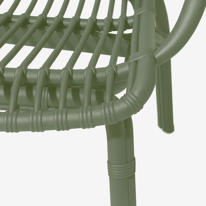 Poltrona da giardino in polipropilene effetto rattan - Meridiana