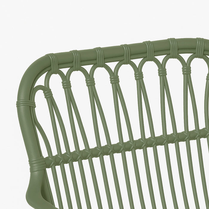 Poltrona da giardino in polipropilene effetto rattan - Meridiana